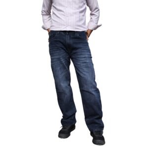 Smadds Men's Regular Fit Stretchable Denim Jeans – Dark Navy Blue Wash | Everyday Comfort & Classic Style